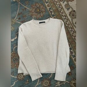 Jenni Kayne Cream Crew Neck Sweater